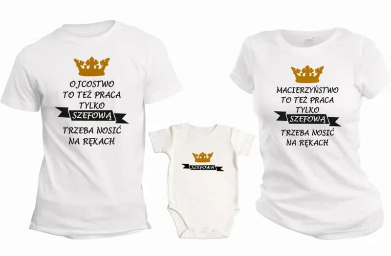 Koszulki dla rodziców i dzieci – wyjątkowe zestawy na każdą okazję